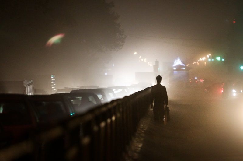 هوای غبارآلود تهران پس از طوفان