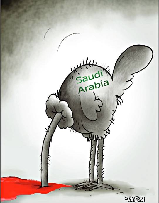 واکنش عربستان به فاجعه منا! /کاریکاتور
