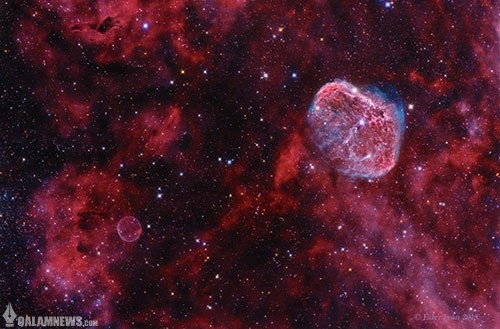 تصویر ناسا؛ حباب و هلال در صورت فلکی قو