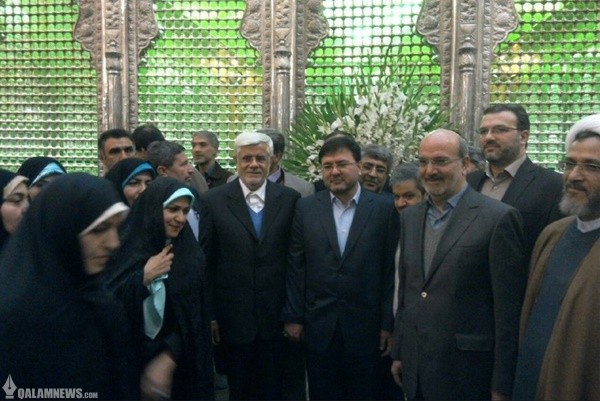 حضور اعضای ائتلاف اصلاح‌طلبان در حرم مطهر امام خمینی
