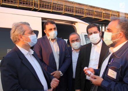 بازدید وزیر صمت از اسکله منطقه ویژه صنایع معدنی و فلزی خلیج فارس بندرعباس