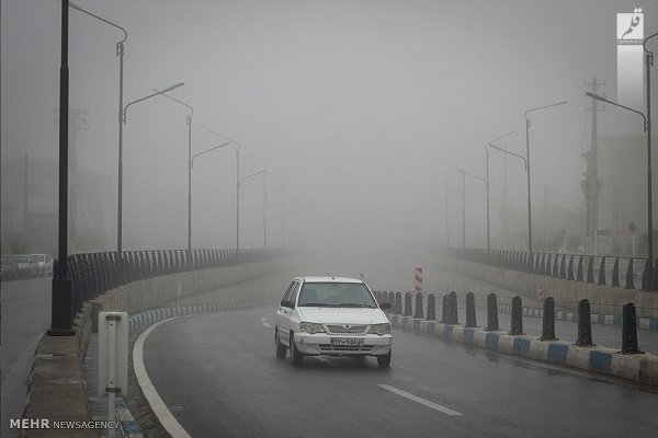 مه وضعیت۲ جاده استان خوزستان را نامناسب کرد