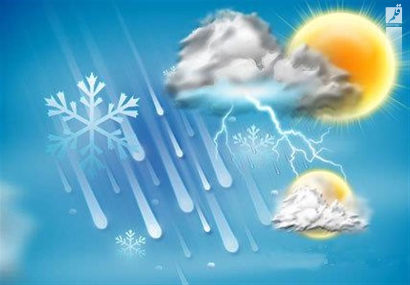 افزایش دما و بارش‌های رگباری همراه با رعد و برق به ویژه در نیمه غربی استان از پنجشنبه