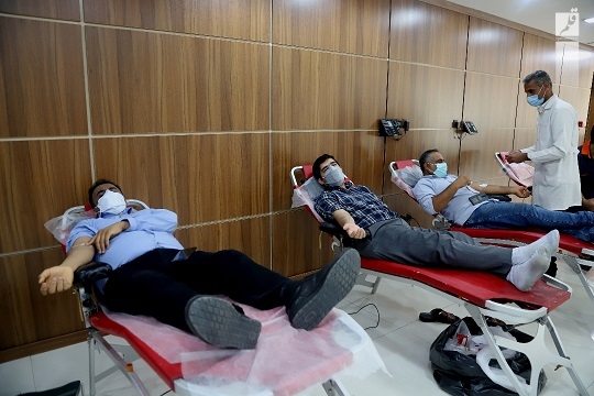 اهدای بیش از ۱۵۰ هزار سی سی خون به بیماران توسط کارکنان بندرشهید رجایی