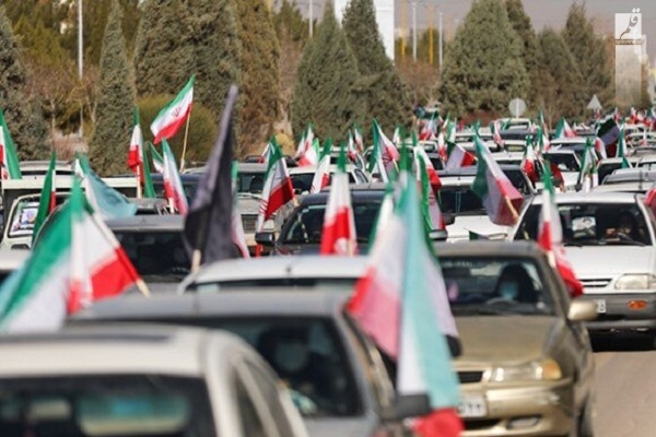 راهپیمایی ۲۲ بهمن در همدان به صورت خودرویی برگزار می‌شود