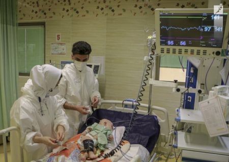 ظرفیت بخش کرونایی بیمارستان کودکان اهواز تکمیل است