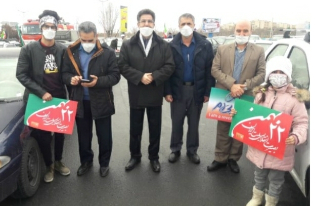 حضور کارکنان شرکت ملی پخش فرآورده های نفتی منطقه استان مرکزی در راهپیمایی روز ۲۲ بهمن