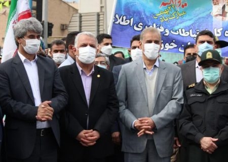 حماسه همدلی و اتحاد مردم اهواز در راهپیمایی ۲۲ بهمن ۱۴۰۰