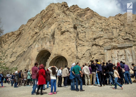 تاق‌بستان کرمانشاه پذیرای گردشگران نوروزی