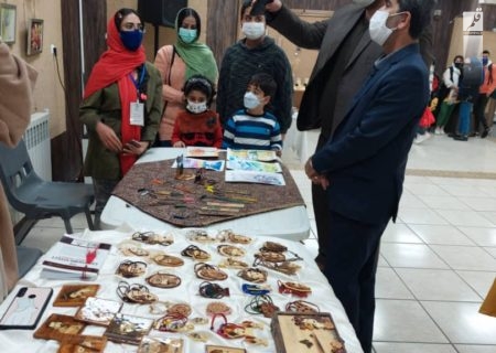 بازدید رئیس هیات ورزش های همگانی فارس از نمایشگاه هنری گروهی