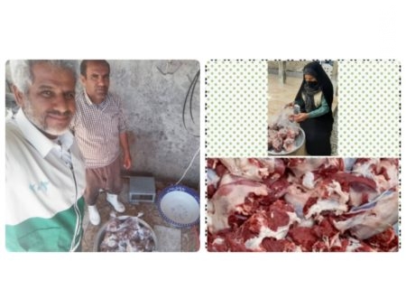 توزیع ۳۰ بسته گوشت گرم متبرک قربانی ویژه‌ ماه‌ مبارک شعبان در شهرستان مُهر