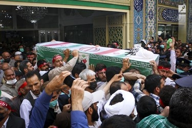 تشییع دومین شهید حادثه حرم مطهر رضوی در مشهد