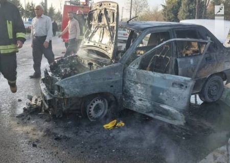 ۴ سرنشین خودرو حادثه دیده در کرمانشاه نجات یافتند