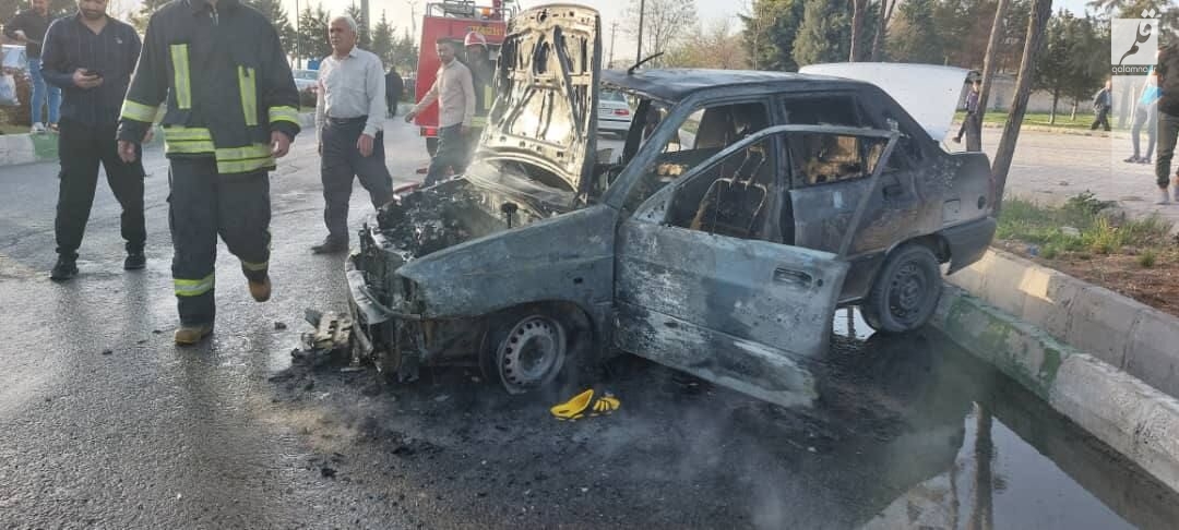 ۴ سرنشین خودرو حادثه دیده در کرمانشاه نجات یافتند
