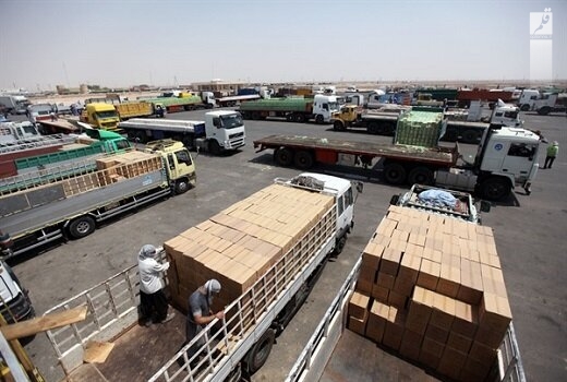 حمل و نقل بیش از ۶۰ هزار تن کالا از پایانه‌های مرزی خوزستان