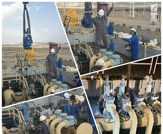 تست رلیف ولوهای مرکز انتقال نفت مهرآران
