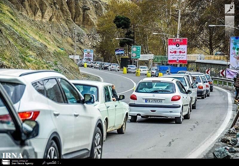 تردد خودروها در جاده کندوان برقرار شد