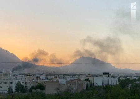 آتش سوزی در خیابان پزشکان شیراز
