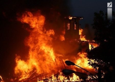 آتش‌سوزی یک باب مسجد روستایی در شهرستان نور