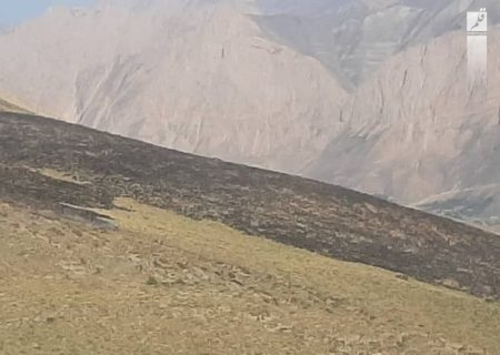 هشت هکتار از مراتع رینه شهرستان آمل در آتش سوخت