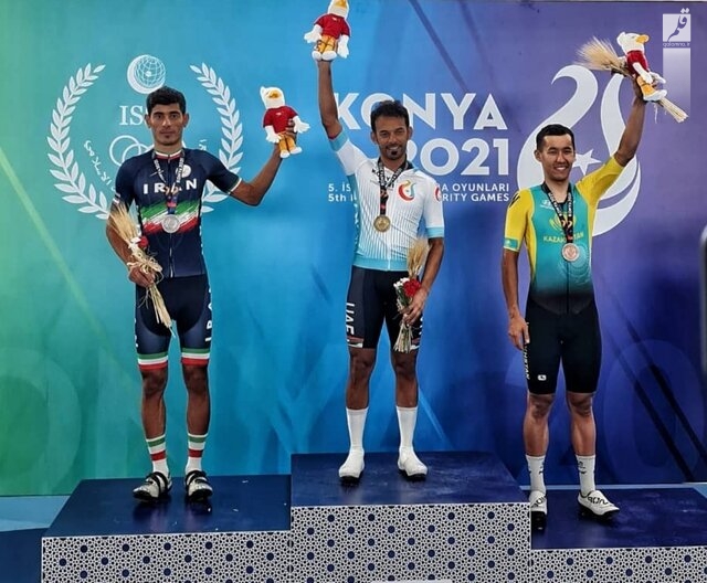 اولین مدال کاروان ایران در بازی های کشورهای اسلامی/ دوچرخه‌سواری نقره گرفت