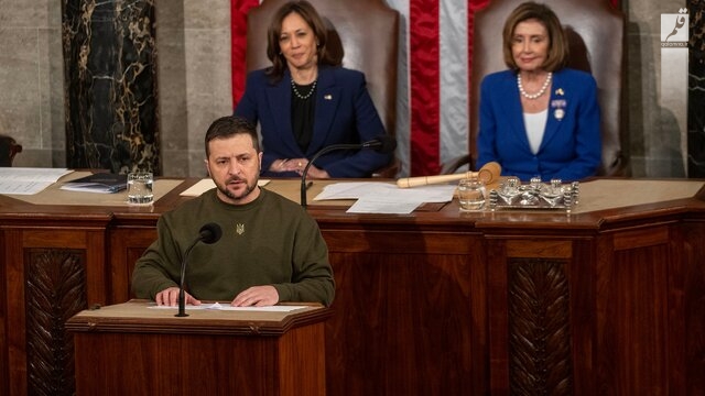 تلاش زلنسکی برای متقاعد کردن کنگره آمریکا به ادامه کمک‌ها به اوکراین