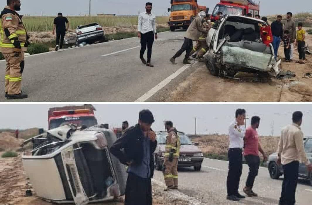 ۸ کشته و مصدوم در حادثه رانندگی محور خرمشهر به اهواز