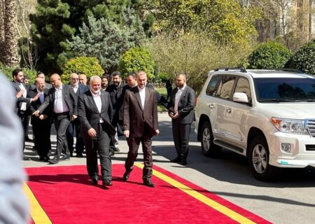 استقبال امیرعبداللهیان از هنیه در تهران