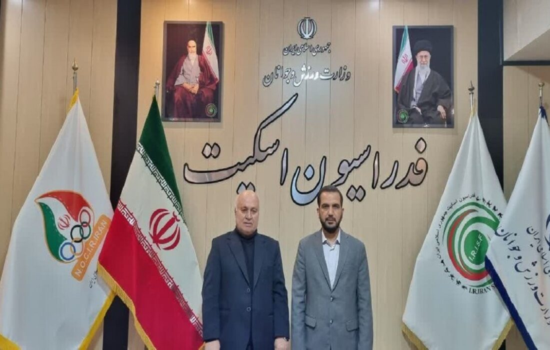 دیدار نماینده مردم اهواز در مجلس شورای اسلامی با رئیس فدراسیون اسکیت